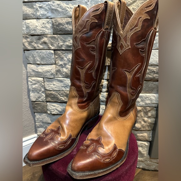Boulet Shoes - Boulet Cutout Cowgirl Boots